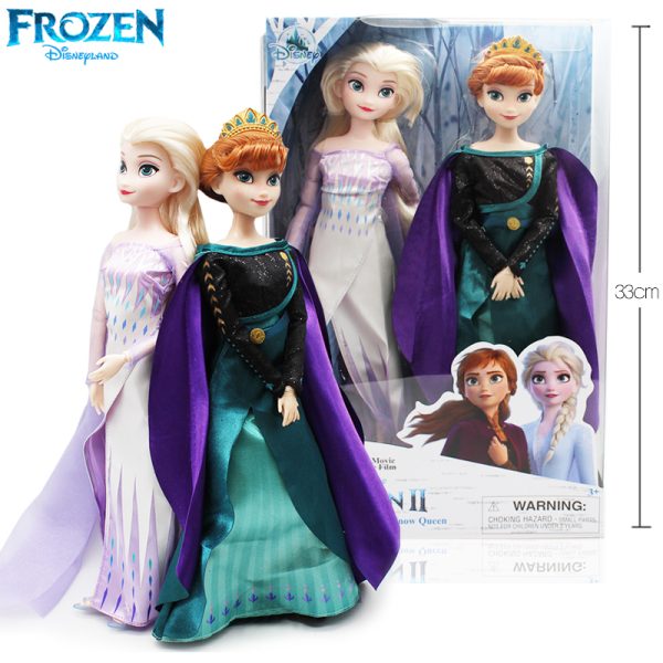 Disney Frozen 2 Elsa Anna Movable Princess Doll Set