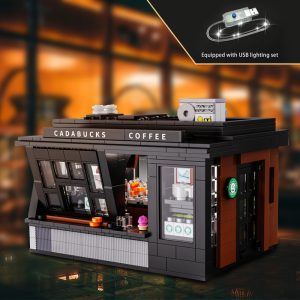 Creative Street Scene Modular Buildings: LED Cafe Store Model