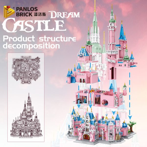 Enchanting Realm Creative Expert MOC Panlos 613003 Dream Castle - Image 6