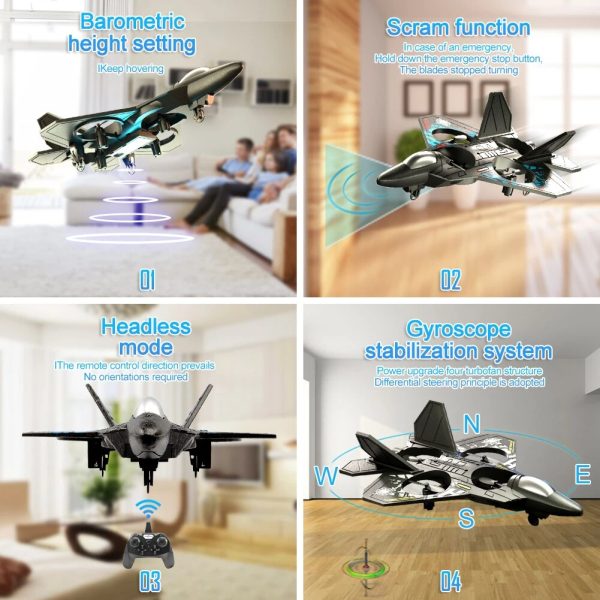 L0712 RC Plane: 2.4G Remote Control Aircraft with Gravity Sensing and Lights - Image 2