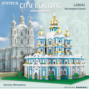 3737PCS Smolny Church Model Building Blocks Set