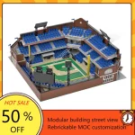 Home Run Haven: Authorized 7313Pcs Custom MOC-76626 Modular Baseball Stadium