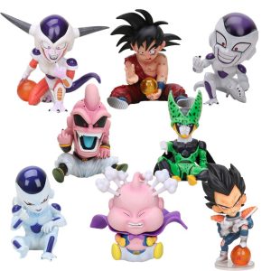 Dragon Ball Son Goku Freeza Buu and Cell Action Figures