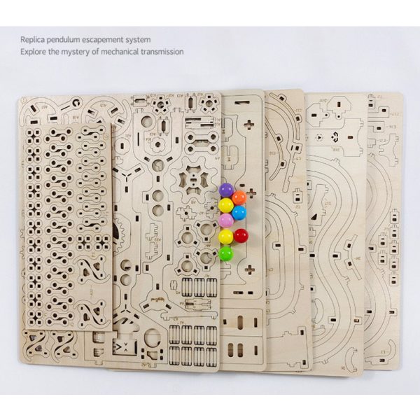 335PCS Marble Run 3D Wooden Puzzle - Image 2