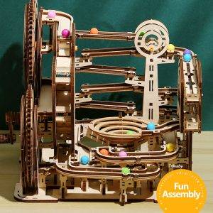 3D Wooden Marble Run Puzzle