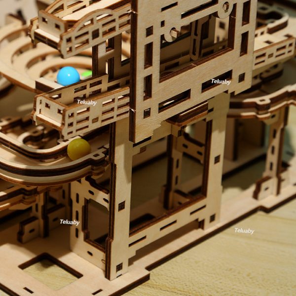 3D Wooden Marble Run Puzzle - Image 3