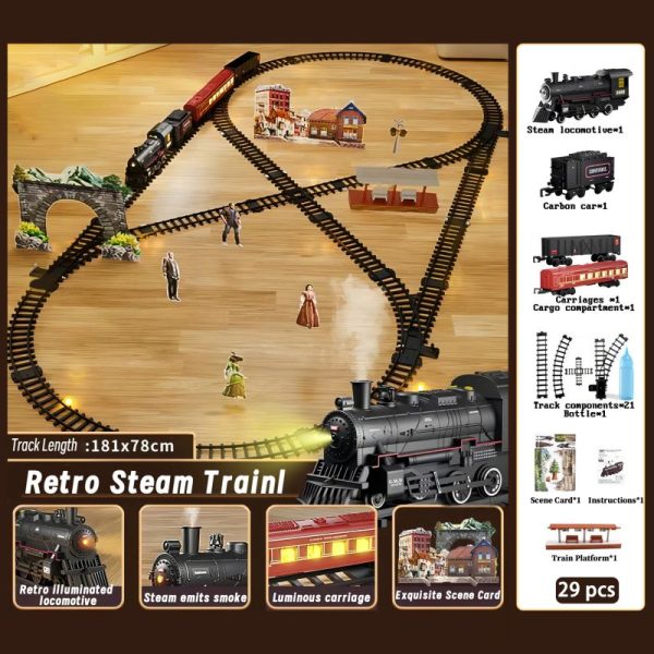 Classical Battery Operated Electric Railway Train Set