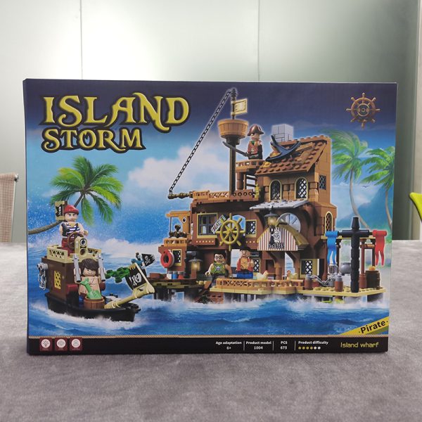 Creative Medieval Pirate Island Fortress – Castle & Ship Adventure Building Blocks Set - Image 6