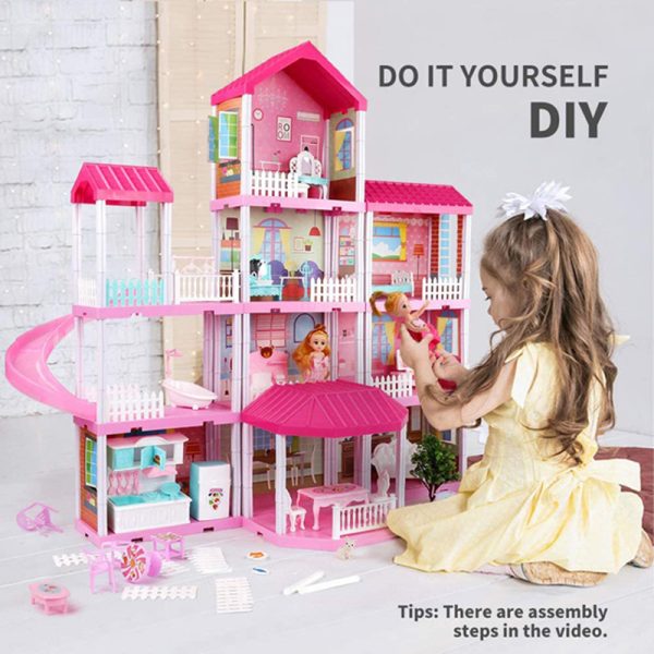 barbie Big House DIY Dollhouse for Children - Image 2