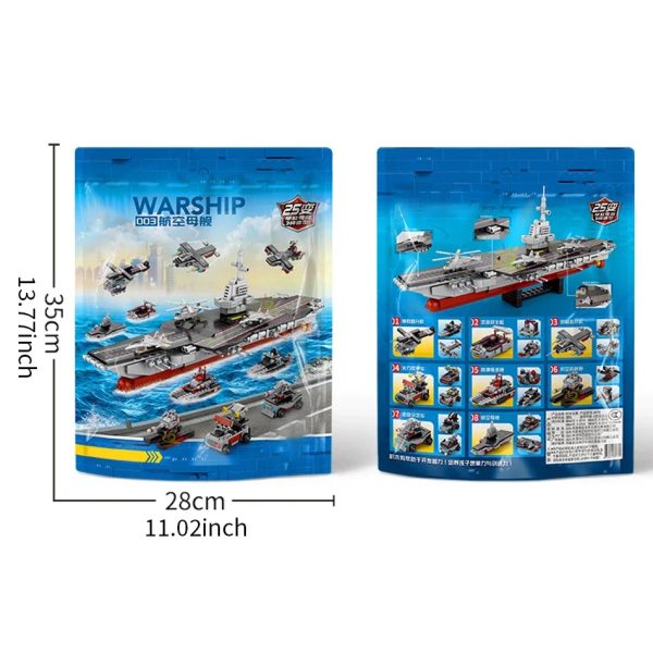 Military Ship Aircraft Cruiser Building Blocks Set - Image 2