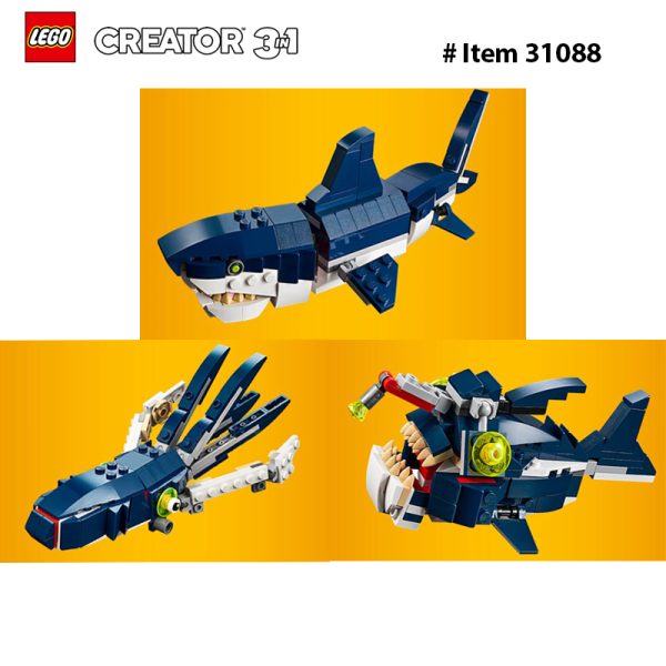 LEGO 31088 Creator 3-in-1 Deep Sea Creatures - Image 2