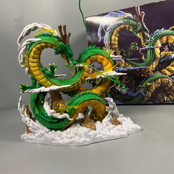 Dragon Ball figurine of Goku and Shenron