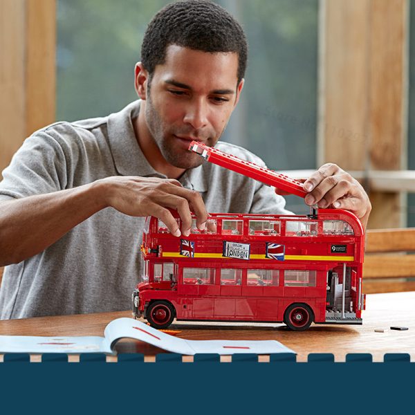 Building Blocks Set City London Bus Station - Image 2