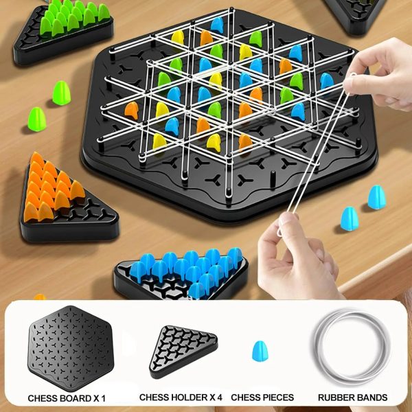 Chain Triangle Chess Game – Triggle Rubber Band Battle Set - Image 3