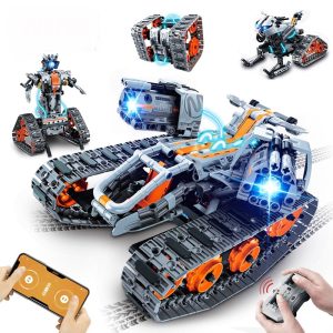 4-in-1 City Technical RC Car Robot Building Kit – 724 Pieces