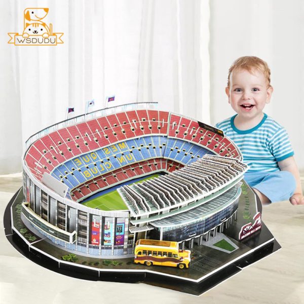 Football Field Puzzle – Soccer Stadium Building Block Set - Image 3