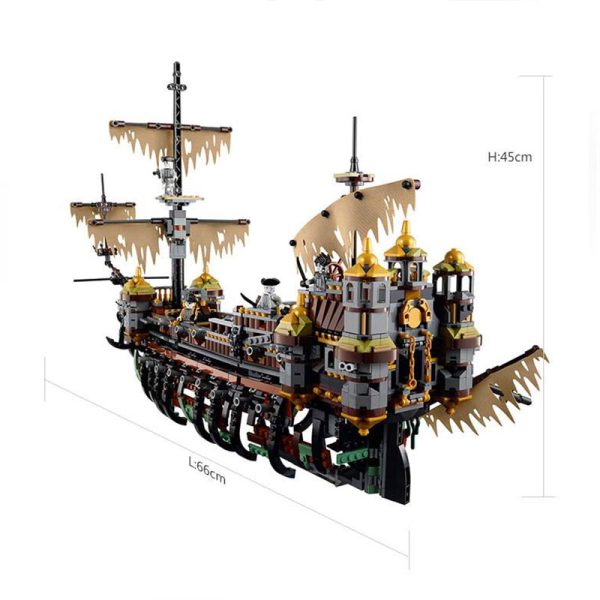 Pirate Ship Imperial Caribbean Flagship Building Blocks - Image 2