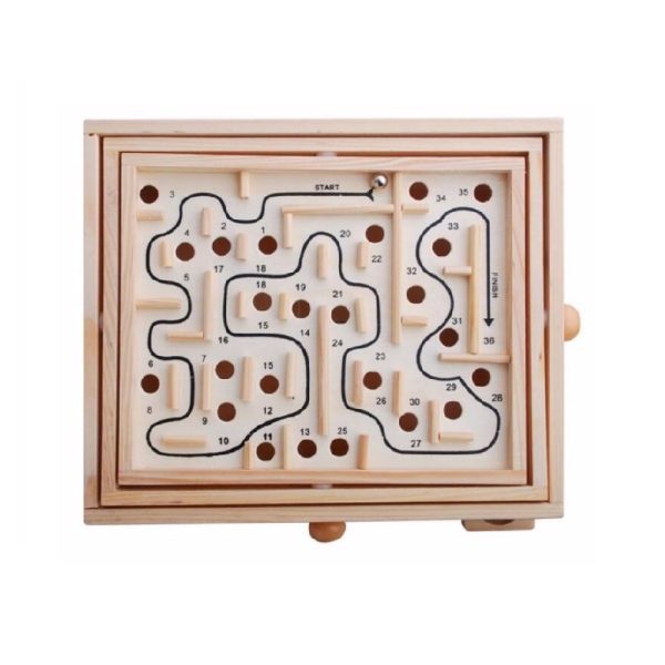 Labyrinth Wooden Rolling Ball Toy Maze Game