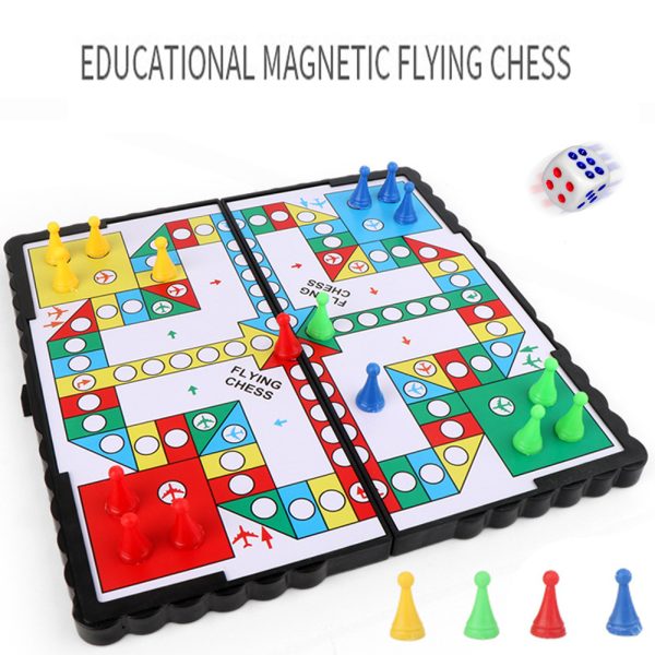 Magnetic Foldable Flying Chess Game Set - Image 2