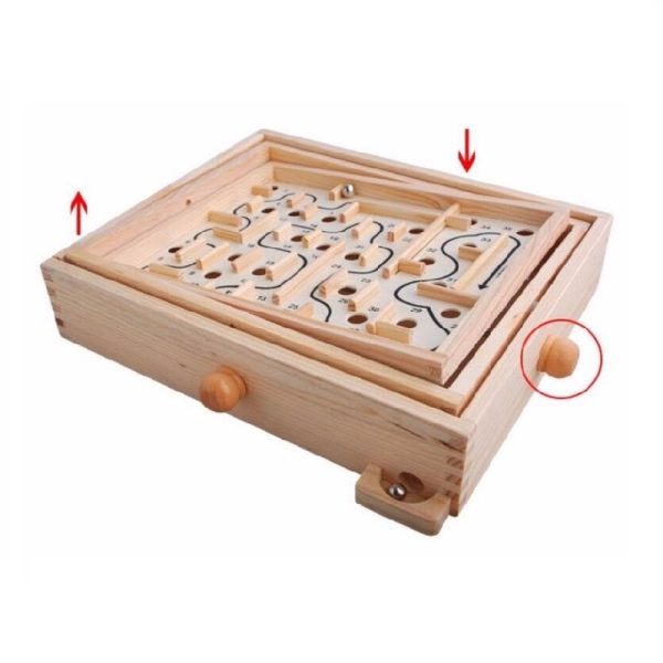 Labyrinth Wooden Rolling Ball Toy Maze Game - Image 3