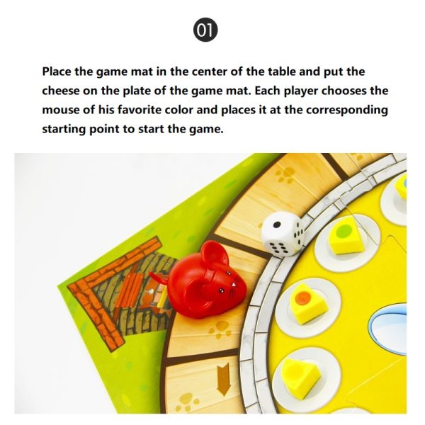 Mouse Cheese Color Cognitive Intelligence Board Game - Image 4