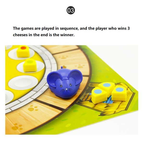 Mouse Cheese Color Cognitive Intelligence Board Game - Image 5