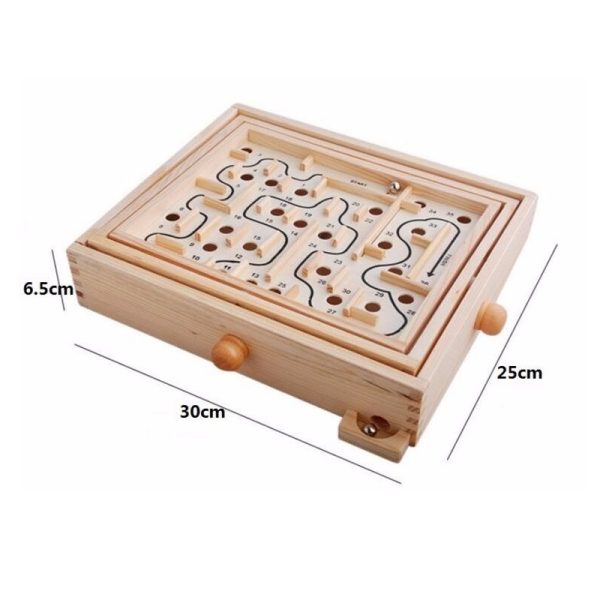 Labyrinth Wooden Rolling Ball Toy Maze Game