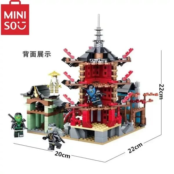 Building Blocks Set Temple of Ninja 737 pcs - Image 4