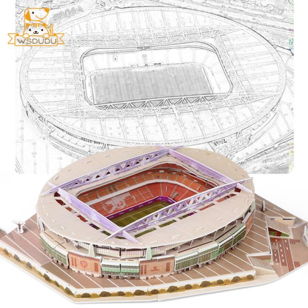 Football Field Puzzle – Soccer Stadium Building Block Set - Image 4