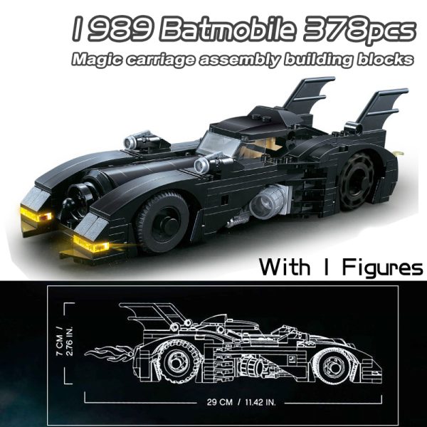 Super Heroes Series Batmobile Building Blocks - Image 5