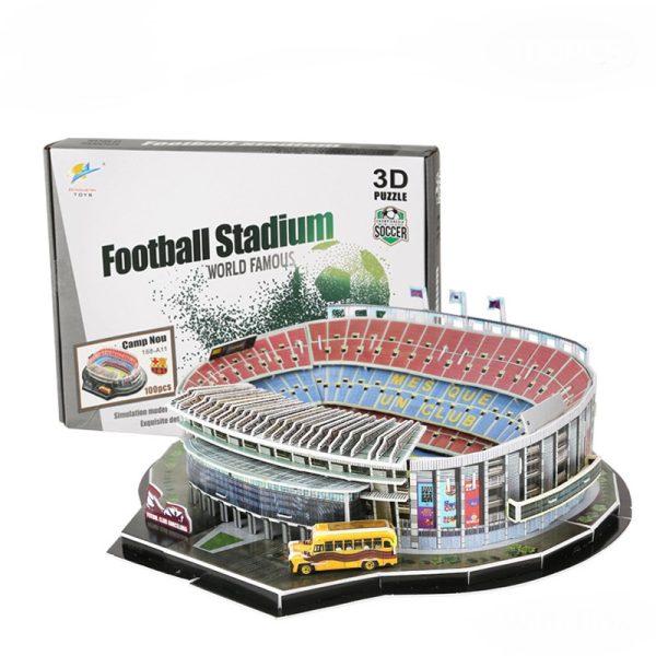 Football Field Puzzle – Soccer Stadium Building Block Set