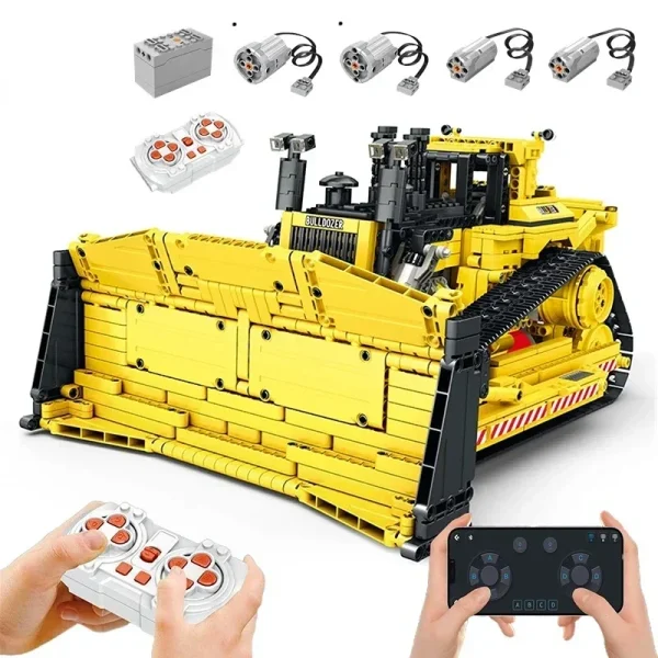 LEGO Technic Bulldozer Crane Truck Model building block set