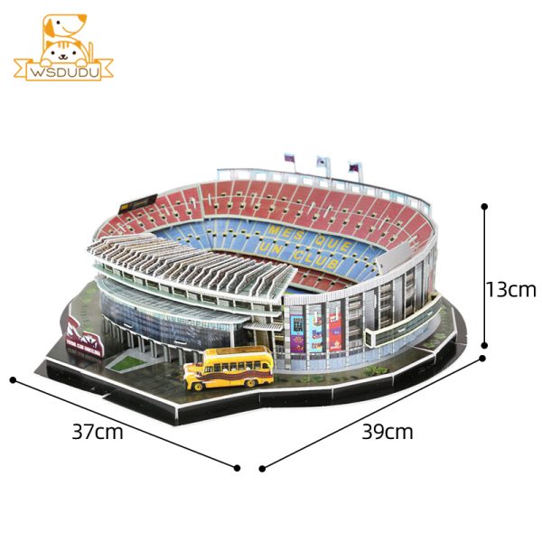 Football Field Puzzle – Soccer Stadium Building Block Set - Image 5