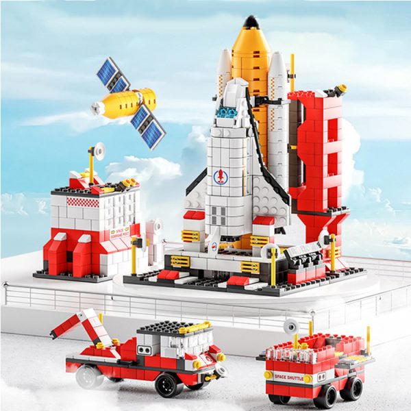 Building Blocks Space Rocket Launching City Set - Image 3