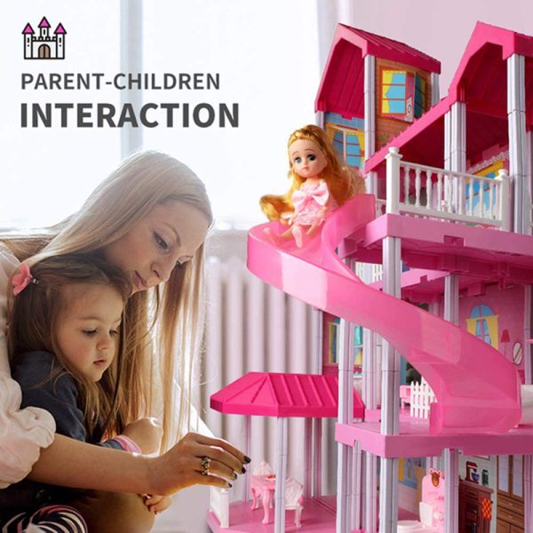 barbie Big House DIY Dollhouse for Children - Image 5