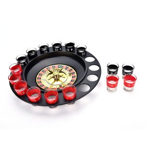 Roulette Wheel 16 Shot Party Drinking Game Set