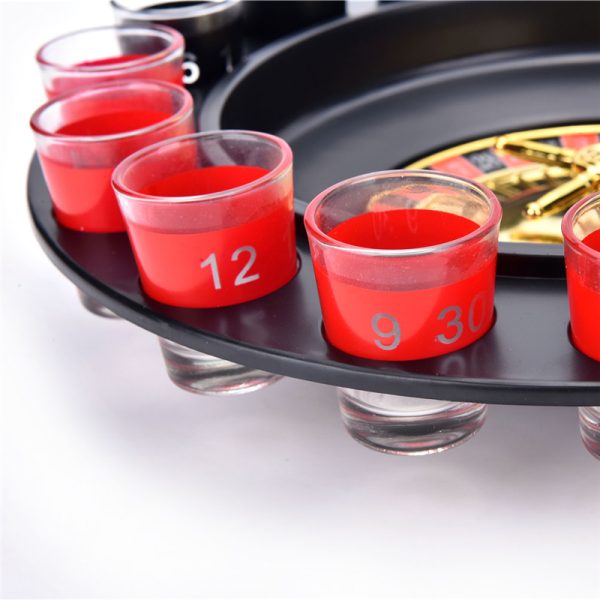 Roulette Wheel 16 Shot Party Drinking Game Set - Image 3