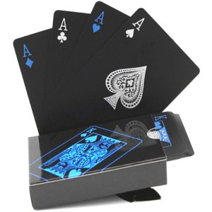 Black and Blue Waterproof Playing Cards