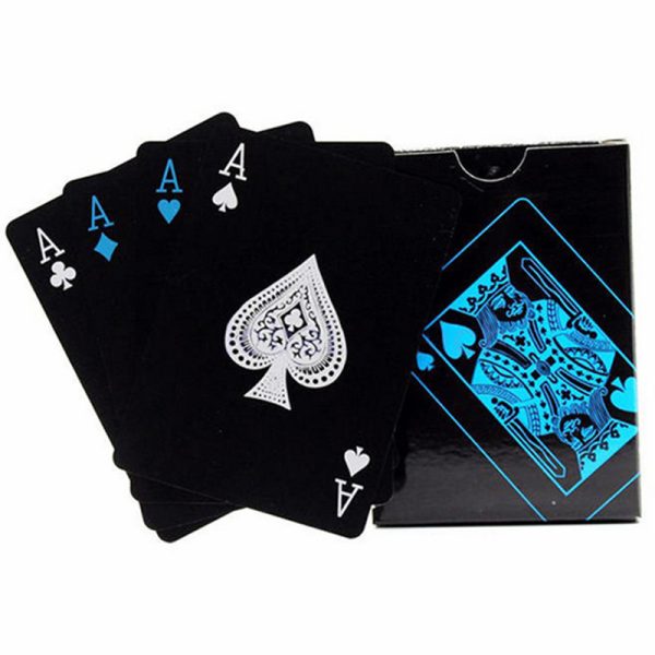 Black and Blue Waterproof Playing Cards - Image 6