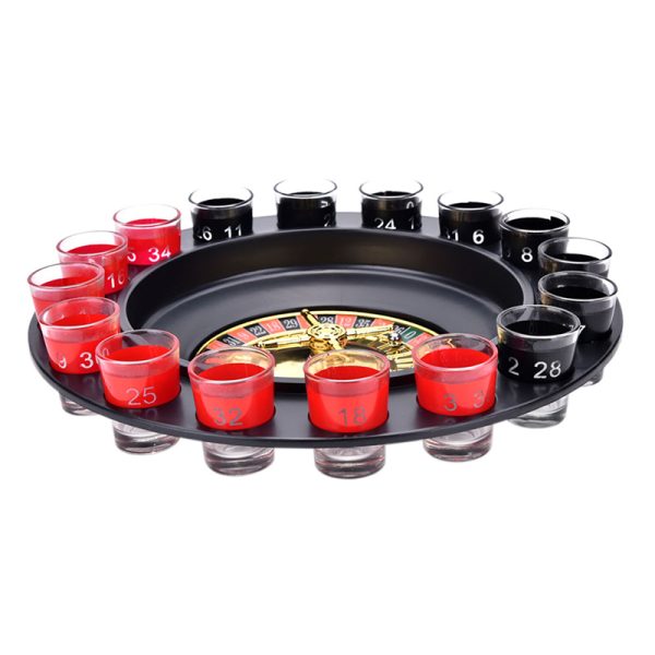 Roulette Wheel 16 Shot Party Drinking Game Set - Image 6