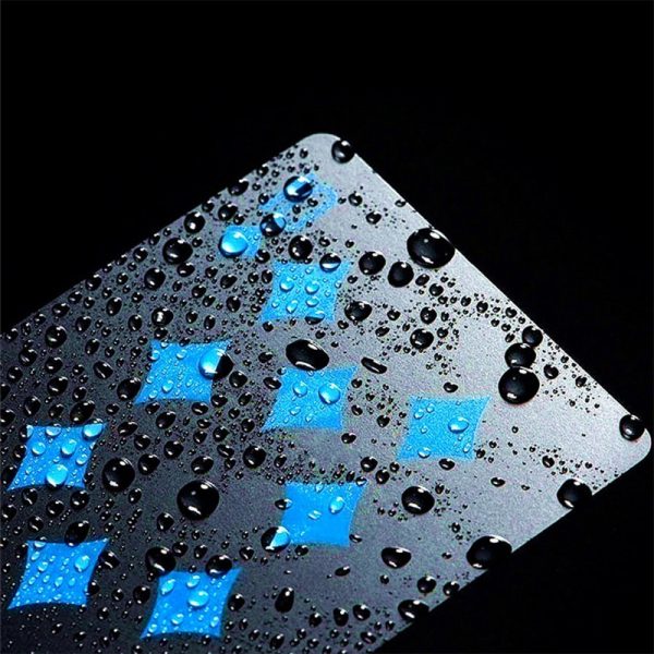 Black and Blue Waterproof Playing Cards - Image 7