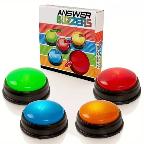 Game Show Answer Buzzers – Light-Up Fun for All Ages!