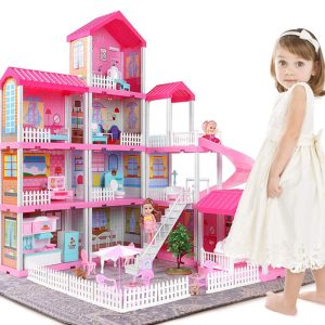 barbie Big House DIY Dollhouse for Children