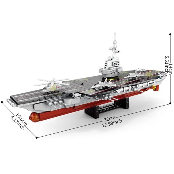 Military Ship Aircraft Cruiser Building Blocks Set - Image 5