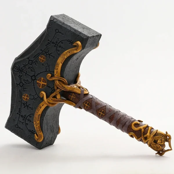 God of War Ragnarok Kratos Hammer Figurine - Image 4