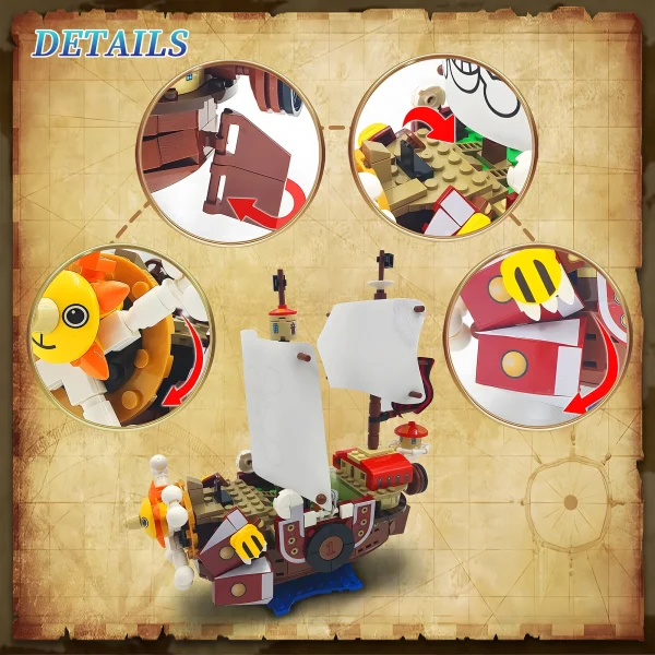 one piece Sunshine Boat Building Blocks Set - Image 3