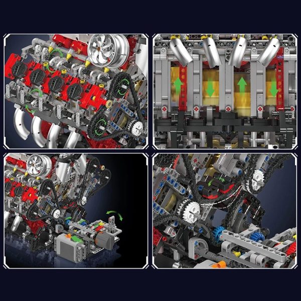 Experience Engineering Marvels with the V8 Engine Building Blocks Set - Image 3