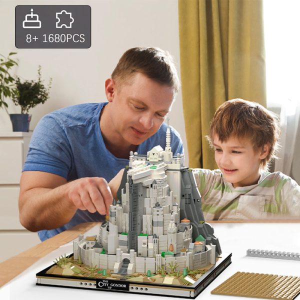 Minas Tirith White City Street View Assembly Model - Image 2