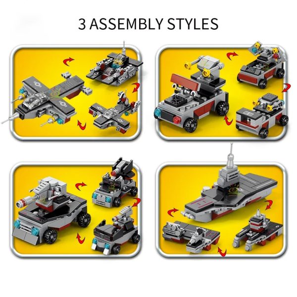 Military Ship Aircraft Cruiser Building Blocks Set - Image 3