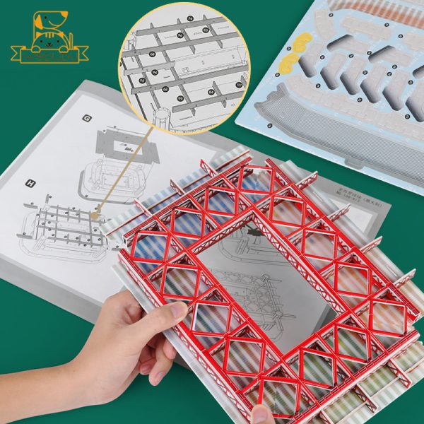 Football Field Puzzle – Soccer Stadium Building Block Set - Image 6